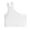 White, variant on Toddler Baby Girls Dance Tank Top One Shoulder Racerback Crop Shirts Vest Summer Casual Solid Sleeveless Sports Clothes
