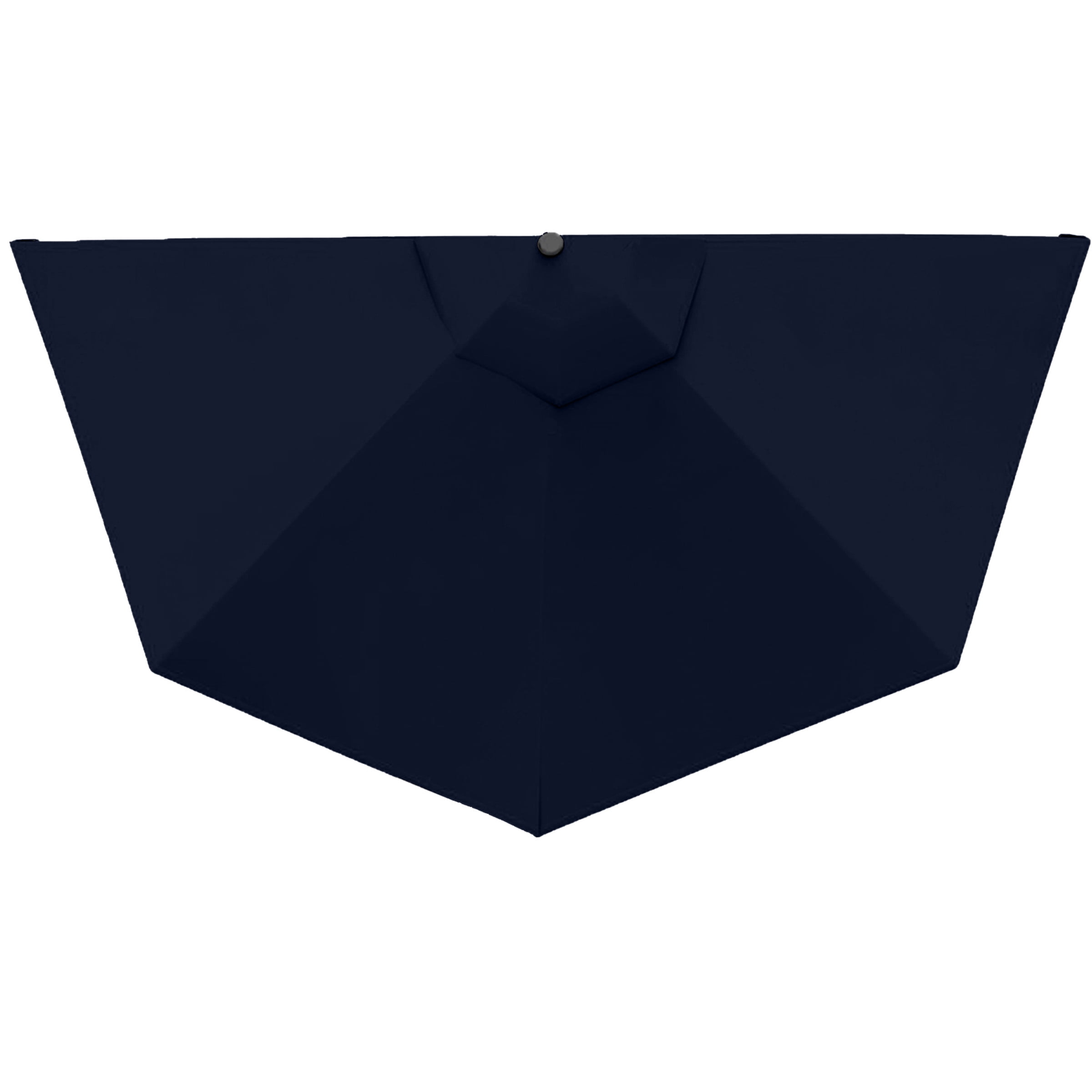 Pure Garden 9ft Half Umbrella for Balcony, Porch, or Deck, Navy Blue