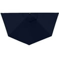 thumbnail image 3 of Pure Garden 9ft Half Umbrella for Balcony, Porch, or Deck, Navy Blue, 3 of 16
