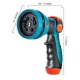 thumbnail image 3 of Tenozek Water Hose Nozzle Sprayer 10 Patterns Adjustable High Pressure Heavy Duty Metal Water Hose Sprayer for Garden (Orange), 3 of 6