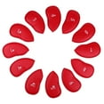 thumbnail image 2 of 12 piezas Deluxe PU cuero Golf Club Headcover hierro cabeza protección Cubierta regalo rojo Cola Cubierta de la cabeza del hierro del golf, 2 of 8