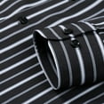 thumbnail image 6 of Men Button Up Shirt Slim Fit Turndown Collar Formal Dress Shirt Thin Airy Long Sleeve Stretch Fabric Mens Shirt, 6 of 8