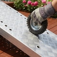 thumbnail image 3 of Muweixin Shed Ramp 2 Pack 62.6 inch, Aluminum Heavy Duty 880lbs Loading Ramps, Non-Slip Punch Plate Trailer Ramps for Shed Door, Lawn Mower, ATV, 3 of 9