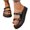 Black, variant on THDHVS Beach Sandals for Woman,Women's Sandals,Women's Open Toe Ankle Strap Casual Platform Wedges Sandals Beige 5.5