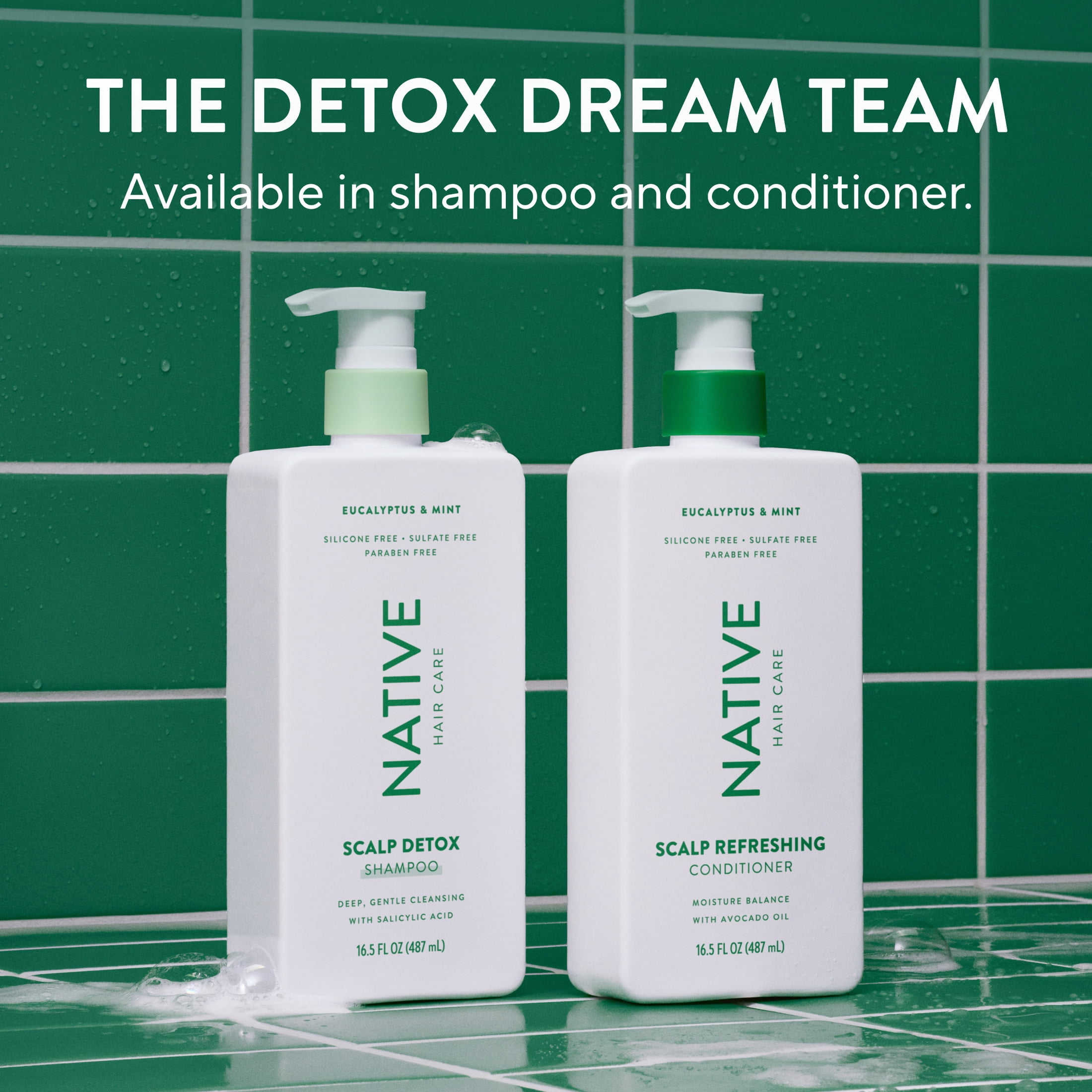 Native Scalp Refreshing Conditioner Eucalyptus & Mint with Avocado Oil, Sulfate Free 16.5 fl oz
