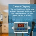 thumbnail image 3 of XH-W3002 24V240W -50~110℃ Digital Thermostat Intelligent Digital Display Temperature Control Switch Home Aquarium Incubator Thermostat with 1m Waterproof Probe, 3 of 8
