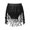 Black, variant on Kids Girls Belly Dance Skirt Elastic Waist Sequin Tassel Wrap Party Skirts Hip Hop Latin Performance Royal Blue 8