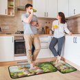 thumbnail image 7 of Ryvnso Cute Esater Bunny Kitchen Rugs Set Non Slip Runner Mats for Dining Room, 7 of 7