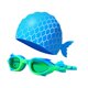 thumbnail image 4 of Gafas de natación para niños con gorro para actividades marinas, ajuste ajustable para niños y niñas. Verde, 4 of 8