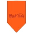 thumbnail image 1 of Bad Dog Rhinestone Bandana Orange Small, 1 of 1
