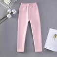 thumbnail image 3 of Maean Girls Thermal Leggings Pant Fall Winter Warm Underwear Bottoms Kids Fleece Stretchy Tight Pants, 3 of 7