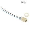 thumbnail image 3 of Uxcell G9 Light Base Socket, 6 Pack Ceramic Lamp Bulb Holder Connector Lighting Replacement with 140mm Cable Wire for Halogen Incandescent LED Light Bulb, 3 of 5