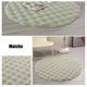 thumbnail image 4 of Alfombra Redonda de Terciopelo Color Crema de 50 Cm | Alfombra Suave de Fibra de Poliéster | Cojín Antideslizante para Sofá | Beige, Gris, Blanco, Caqui y Verde | para Sala de Estar, Dormitorio, Baño, 4 of 6