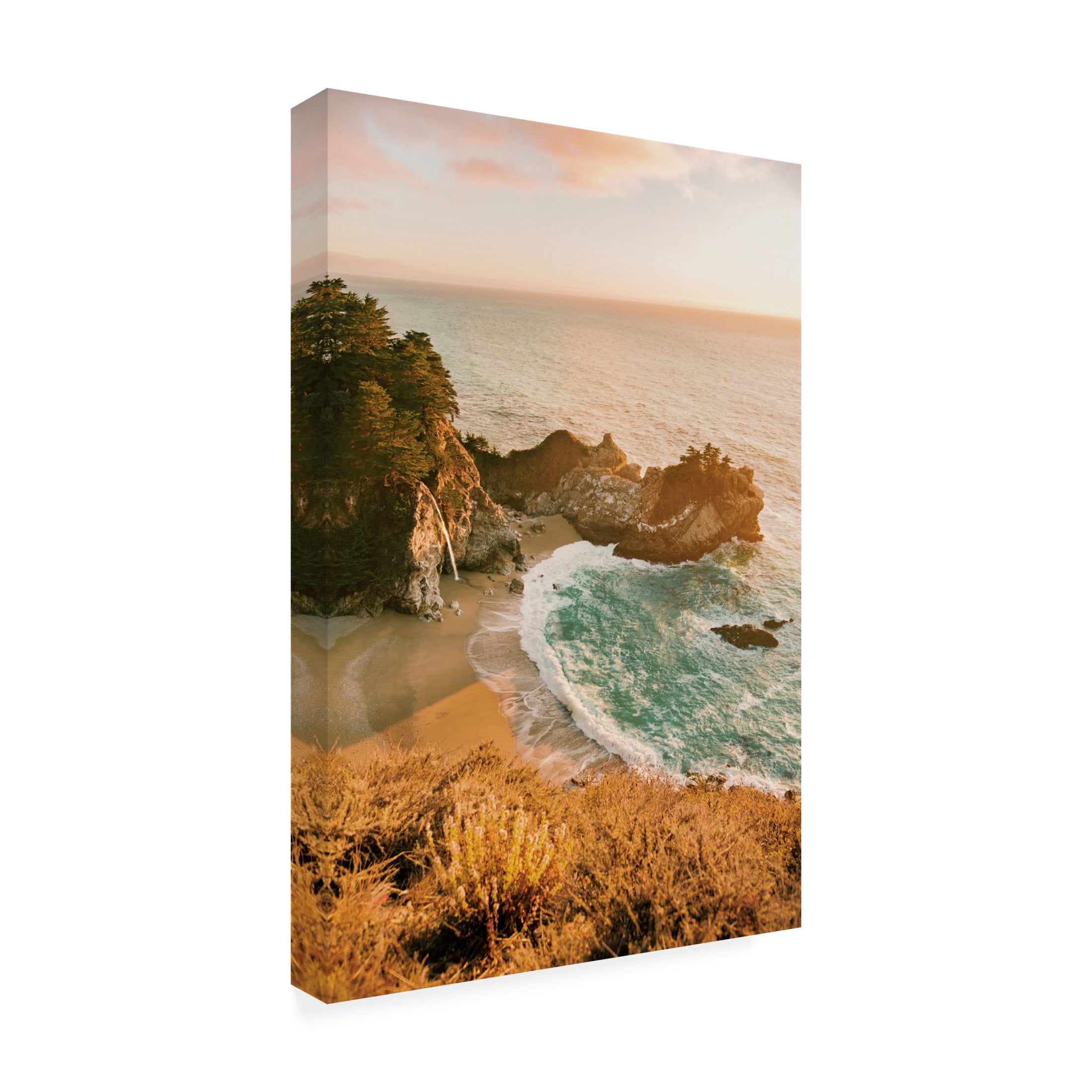 Canvas Wall Art - Krista Broadway 'Malibu' Wall Art for Living Room, Bedroom, or Office Décor by Trademark Fine Art - 16 x 24 Inches