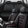 thumbnail image 4 of Car Seat Cover for TOYOTA AVALON 2001, Premium Leather 5 Piece Full Set With Lumbar Support Protect and Upgrade Seats, Black and Red Edges Car Seat Covers, Upgrade the Car's Interior, 4 of 7