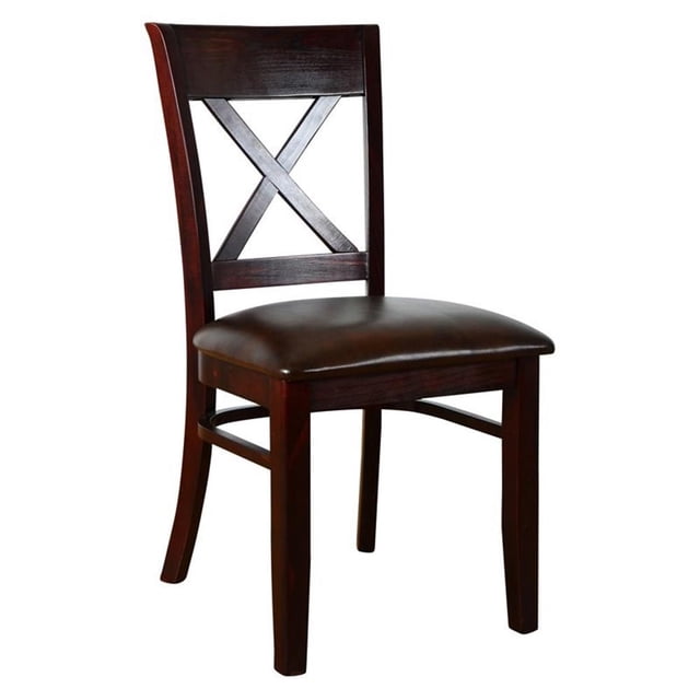Beechwood Mountain Excelsior Chaise d'Appoint en Acajou (Lot de 2)