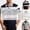 White, variant on Men's Tops Short Sleeve Knit Sweater Breathable Textured Stripe Patterned Classic Lapel Collar Vacation Summer Essential Versatile Breathable Daily Outdoor Gear