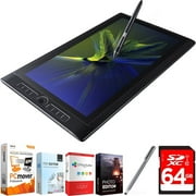 Wacom MobileStudio Pro 16" Tablet i7 512GB SSD, Windows 10, NVIDIA M1000M (DTH-W1620H) with Elite Suite 18 Standard Editing Software Bundle, Bamboo Solo Stylus for Tablets and Smartphones & 64GB Memo
