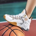 thumbnail image 3 of Kids Basketball Shose Breathable Mesh Non Slip Sport Sneakers for Boys Girls, 3 of 5