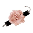 thumbnail image 4 of Gargantilla de flores para niña Perfecl estilo gótico rosa con cordones ajustable, 4 of 8