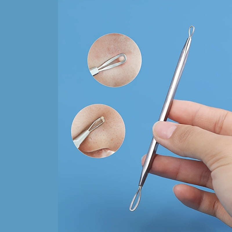 Double Loop Blackhead Remover Pimple Extractor Popper Acne Comedone Blemish Stainless Steel Blackhead Remover Tool Beauty Tools