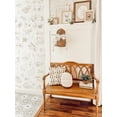 thumbnail image 3 of Pemberly Row Modern / Contemporary Pine Wood Bench in Oak Finish, 3 of 7