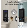 thumbnail image 2 of Philips Bluetooth Touchscreen Smart Deadbolt with Wi-Fi Bridge & Handle, 2 of 9