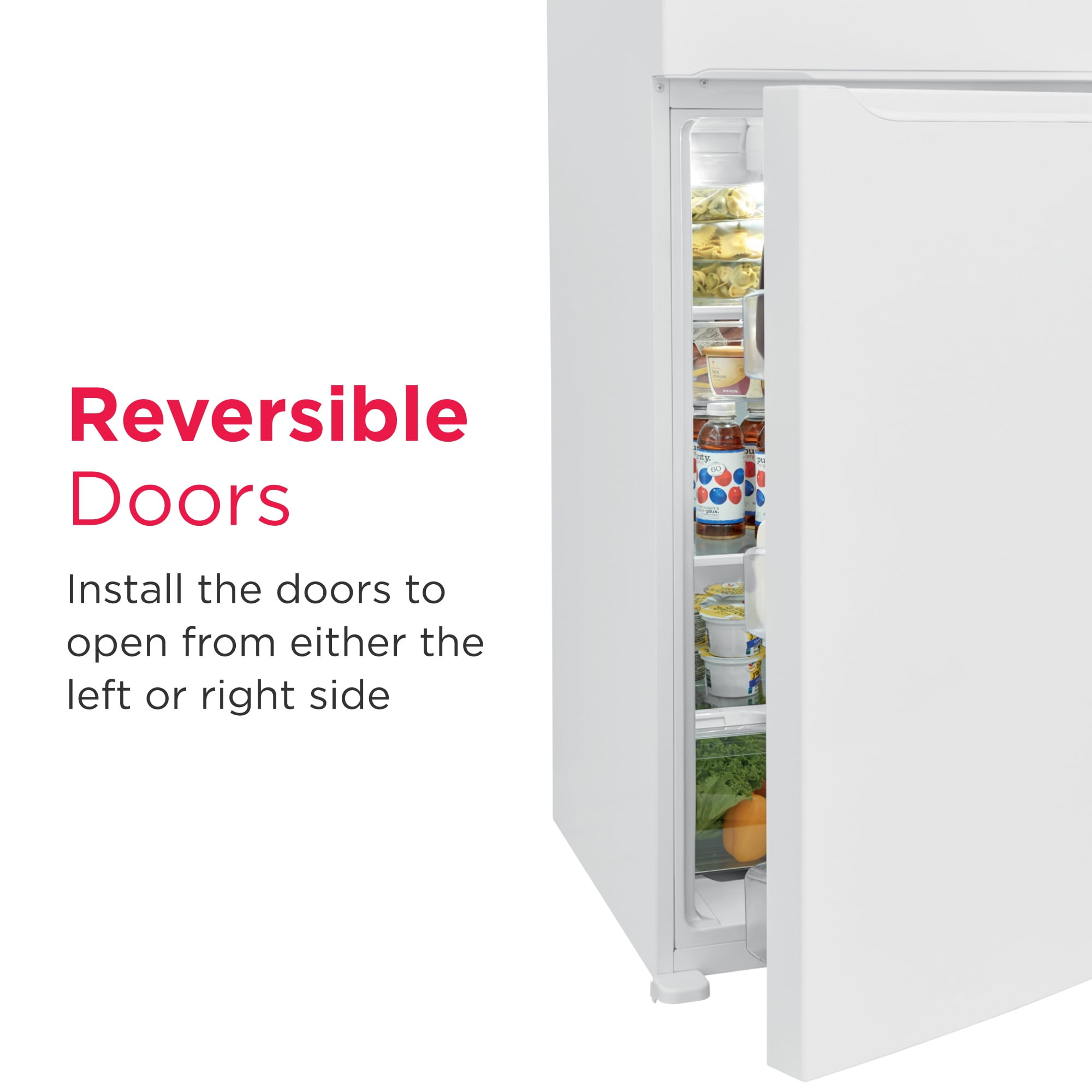 Frigidaire FFTR2045VW 20 Cu. Ft. Top-Freezer Refrigerator, Garage Ready, White