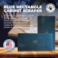 thumbnail image 4 of DFM Tool Works Blue Cabinet Scraper Rectangle Set -MADE IN USA- (2, 0.032" x 3" x 6"), 4 of 4