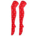 thumbnail image 5 of Yuanlong Womens Stockings Small Heart Pattern Stretch Thigh High Socks Sweet Casual Daily Ladies Comfort Above Knee Socks, 5 of 5