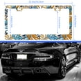 thumbnail image 2 of Beautiful Tropical Plants and Leaves License Plate Frame Metal Car Accessories Personalized License Plate Cover Fits Standard U.S. Vehicles Size: 12.2 x 6 Inches for Men Women Gift, 2 of 6