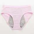 thumbnail image 4 of ZKCCNUK Seamless Underwear for Women Solid Color Striped Mid High Waist Leak Proof Physiological Menstrual Underwear XS-2XL, 4 of 4