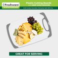thumbnail image 3 of Freshware Cutting Board Set [Set of 3] Juice Grooves with Easy-Grip Handles, Plastic Chopping Board for Kitchen, BPA-Free, Non-Porous, Dishwasher Safe, 3 of 8