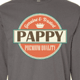 thumbnail image 4 of Inktastic Genuine Pappy Vintage Long Sleeve T-Shirt, 4 of 5