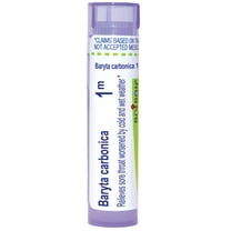 Boiron Baryta Carbonica 1M, Homeopathic Medicine for Sore Throat Worsened By Cold And Wet Weather, 80 Pellets