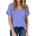thumbnail image 1 of T-shirt à Manches Courtes et Col Rond pour Femmes, 1 of 2