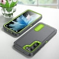 thumbnail image 6 of Allytech Rugged Case Compatible with Samsung Galaxy S22 Plus with Hidden Kickstand, [Military Grade Drop Protection] Soft TPU Hard PC Bumper Non-Slip Shockproof Full Protective Case, Gray+Green, 6 of 8