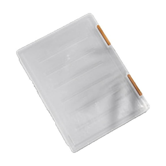 A4 Clear Plastic Storage Box for Documents and Certificates - Stackable Organizer with Transparent Cover