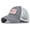 Gray, variant on American Flag Trucker Hat Cap Mesh Back with Adjustable Snapback Strap 4th of July Usa Trucker Cap 4th of July Accessories Black One Size