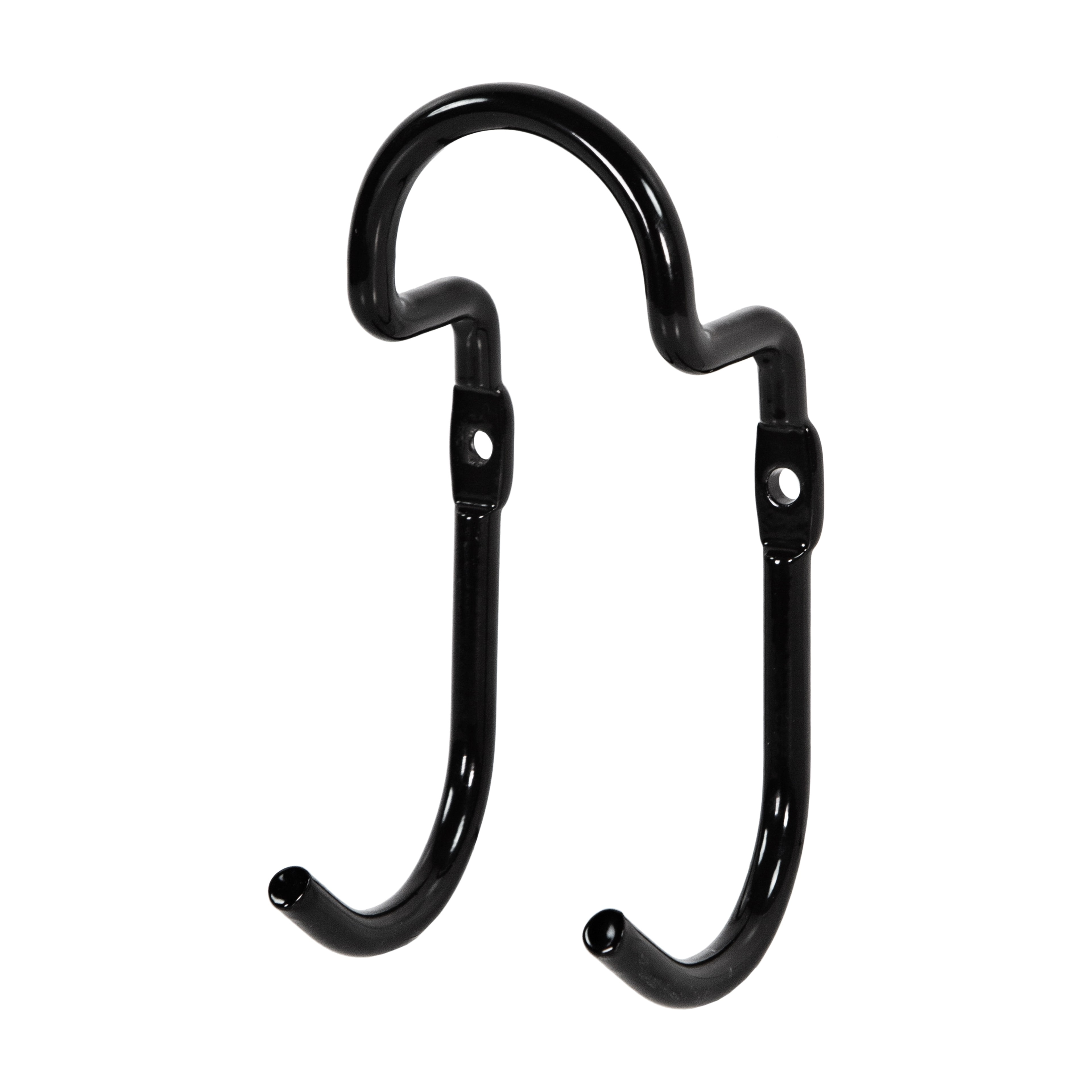 Hyper Tough Wall Mounted Steel Extended Hook, Black