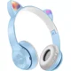 thumbnail image 1 of Misik - Audifonos Bluetooth Orejas De Gato Led Manos Libres Azul, 1 of 5