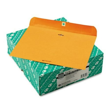 - Redi-File Clasp Envelope, Contemporary, 12 x 9, Brown Kraft, 100/Box, Open side envelope with clasp and gummed flap closures. By Quality Park