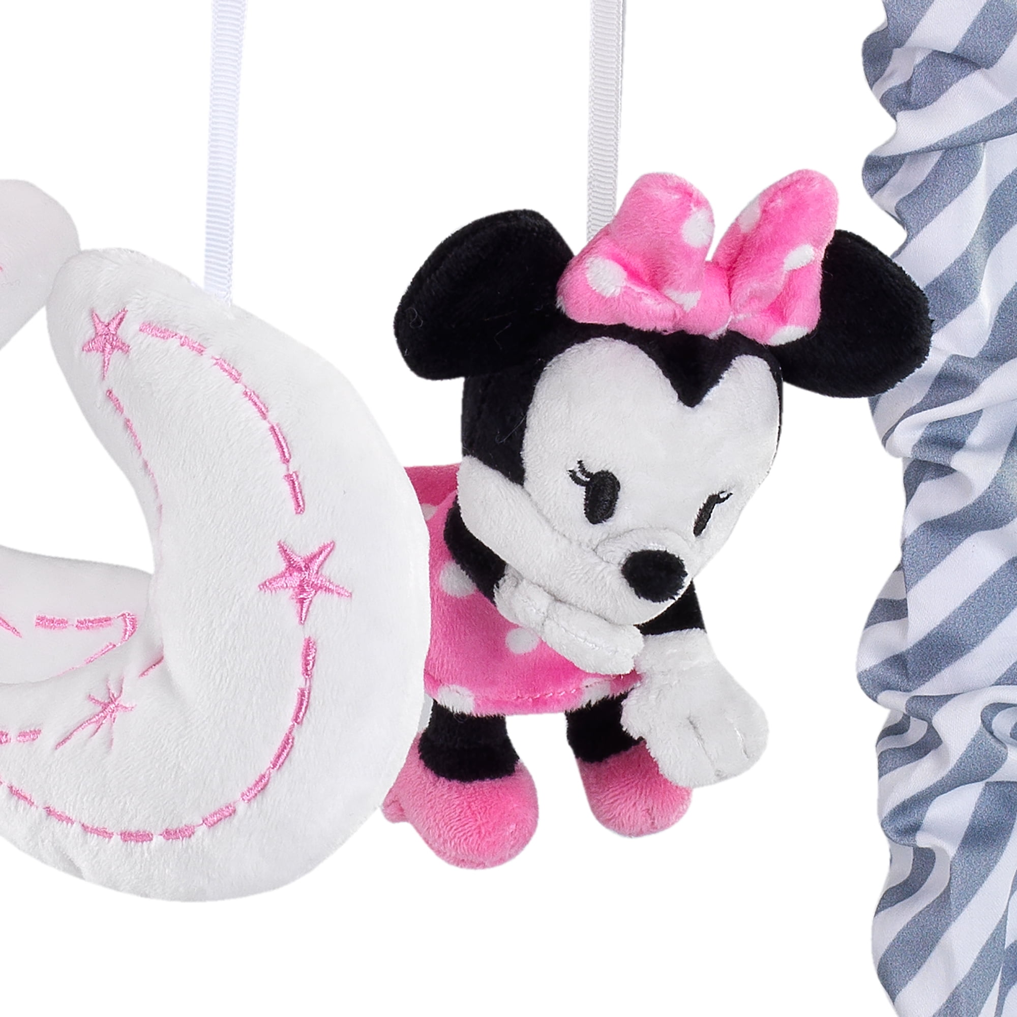 Disney Baby Minnie Mouse Pink/Gray Musical Crib Mobile by Lambs & Ivy