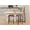 Brown-2 Pcs, variant on Bar Stools Set of 2,24 " Kitchen Island Counter Height Stools,Modern Backless Barstools with PU Leather Seats&Metal Frame,Home Bar Stools for Dining Room