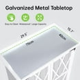 thumbnail image 2 of Outdoor Storage Cabinet Weatherproof, Storage Deck Box Cabinet with Adjustable Shelf, Doors and Metal Tabletop, Potting Bench, for Garden, Garage, Lawn, 2 of 7