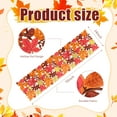 thumbnail image 4 of Thanksgiving Fall Table Runner Autumn Maple Leaf Embroidered Table Cover Scarf Fall Decorations for Home Thanksgiving Harvest 14" x 70", 4 of 6