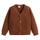thumbnail image 1 of Gibobby Chamarra niñoNiños Pequeños Bebés Otoño Invierno Camisa De Punto Suéter Chaqueta De Manga Larga Botón Abajo Niños Abrigo Ropa Otoño Outwear(Dolado, 6-12 Meses), 1 of 5