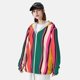 thumbnail image 3 of Balery Vertical Stripes Sudadera ligera de manga larga con capucha y protección solar UPF 50+ para hombre y mujer, ideal para pesca y running-Medium, 3 of 7