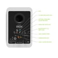 thumbnail image 4 of Kanto Ren Powered Speaker System (white) + Kanto SUB8 Powered 8in Subwoofer(black), 4 of 7