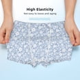 thumbnail image 3 of Yiaed Gray White Floral Print Boys' Boxer Briefs Cotton Casual Stretch Comfort Boys Boxers - Kids Boxer Briefs Underwear for Boys (6-18)-X-Large, 3 of 5